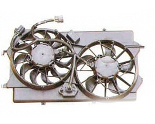 Дифузор радіатора охолодження, в зборі з двигуном і крильчаткою на Mazda 3 (BL)