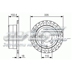 Задні дискові гальма Bosch 0986479A61 ціна, від 49.29 USD