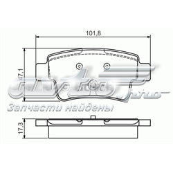 Колодки гальмові задні, дискові 0986495111 Bosch