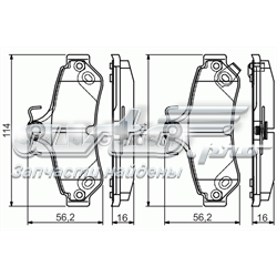 Задні дискові колодки Bosch 0986495173
