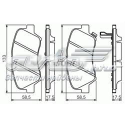 Тормозні колодки Bosch 0986494563