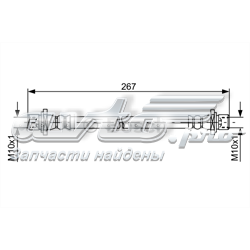 1987481584 Bosch Шланг гальмівний задній