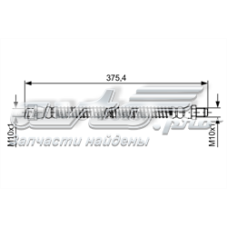 Шланг гальмівний задній 1987481575 Bosch