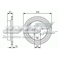 0986479T16 Bosch Дискові гальма