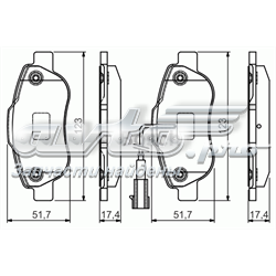 Тормозні колодки Bosch 0986495097