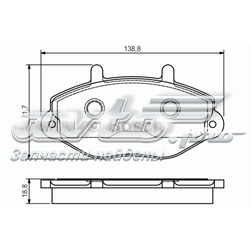 Колодки гальмівні передні, дискові 0986495112 Bosch