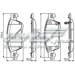 Гальмівні колодки Bosch 0986495134 ціна, від 31.67 USD