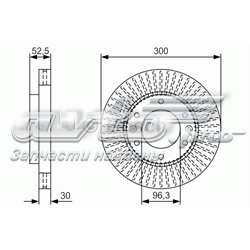 Диск переднього гальма Bosch 0986479T88 ціна, від 59.46 USD