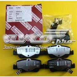 Задні гальмівні колодки Toyota 0446602290 ціна, від 18.71 USD