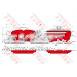 Задні гальмівні колодки GDB1621DTE TRW