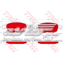 Передні тормозні колодки GDB1690DTE TRW
