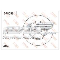 Гальмівні диски передні DF8056 TRW