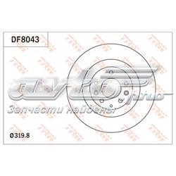 Гальмівні диски передні DF8043 TRW
