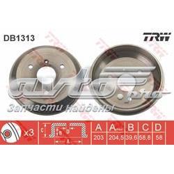 Барабан гальмівний задній TRW DB1313