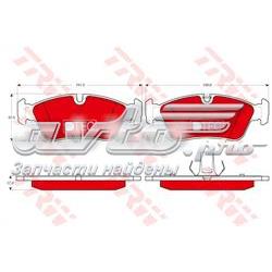 Гальмівні колодки TRW GDB1348DTE ціна, від 29.60 USD
