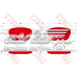 Гальмівні колодки TRW GDB1583DTE ціна, від 22.89 USD