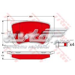 Купити GDB1763DTE TRW Задні колодки