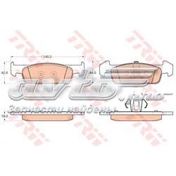 Гальмівні колодки TRW GDB2018 ціна, від 25.41 USD