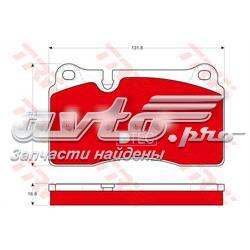 Купити GDB1670DTE TRW Колодки гальмівні передні, дискові