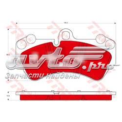 Передні тормозні колодки GDB1547DTE TRW