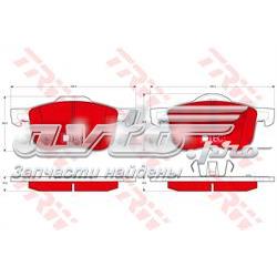 GDB1388DTE TRW Передні гальмівні колодки