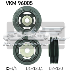 Купити VKM96005 SKF Шків колінчастого вала