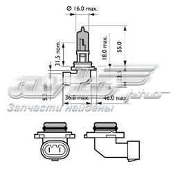 Лампочка галогенна 9005WHVB1 Philips