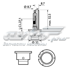 Лампочка ксеноновая 85126CMC1 Philips