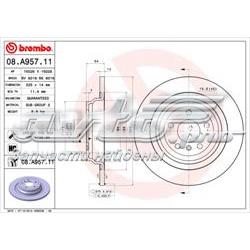 Гальмівні диски 08A95711 Brembo