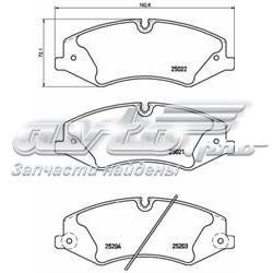 P44022 Brembo Передні гальмівні колодки