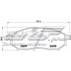 Передні тормозні колодки P56094 Brembo