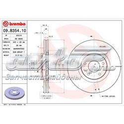 Купити 09B35410 Brembo Ротор гальмівний