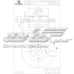 Гальмівні диски передні 09948310 Brembo