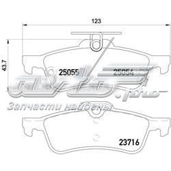Купити P28070 Brembo Задні колодки