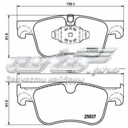 Гальмівні колодки Brembo P61116 ціна, від 40.11 USD