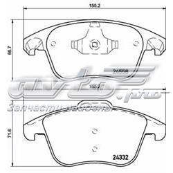 Передні тормозні колодки P61117 Brembo