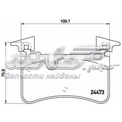 Купити P50113 Brembo Задні колодки