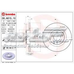 Гальмівні диски 08A61511 Brembo