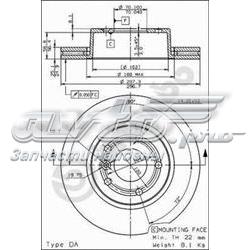 Купити 09683911 Brembo Ротор гальмівний
