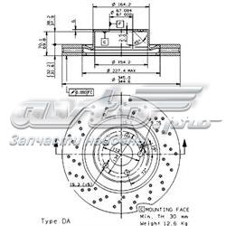 Диск переднього гальма Brembo 09938211 ціна, від 110.73 USD