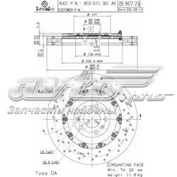 Гальмівні диски передні 09947723 Brembo