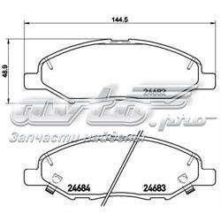 Передні тормозні колодки P56088 Brembo