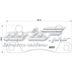 Задні гальмівні колодки Brembo P65027 ціна, від 93.01 USD
