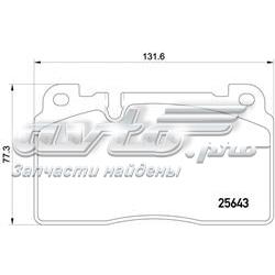 Передні тормозні колодки P85122 Brembo