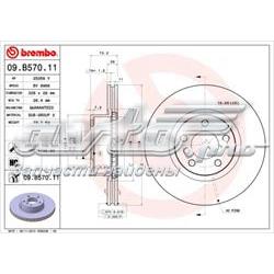 Гальмівні диски передні 09B57011 Brembo