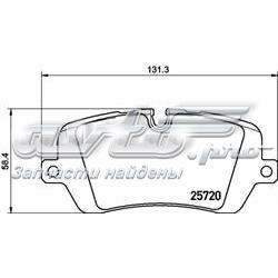 Задні дискові колодки Brembo P44021