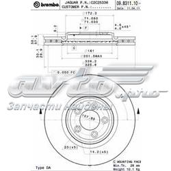 09B31111 Brembo Гальмо дискове переднє