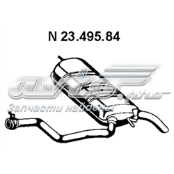 Глушник, середня і задня частина Mercedes A2104902021 ціна, від 633.15 USD