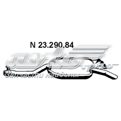 Глушилка задня Mercedes A1244918501