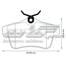 Купити 573315J Jurid/Bendix Задні колодки